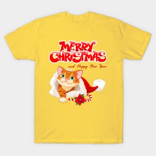 Cat lover's Merry Christmas & Happy new Year T-Shirt